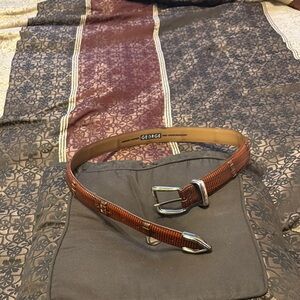 Men's Brown Leather Belt